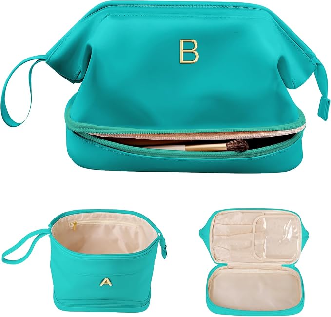 Holiday Gifts, Birthday Gift for Her, Makeup Bags, Waterproof Double Layer by Vogewood