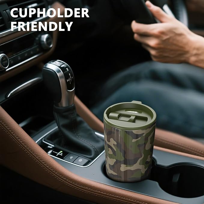 TILUCK 20 oz Insulated Tumbler with BPA-Free Lid, Stainless Steel Vacuum Travel Coffee Mug, Double Wall Coffee Tumbler（20oz，Camouflage） - Image 4