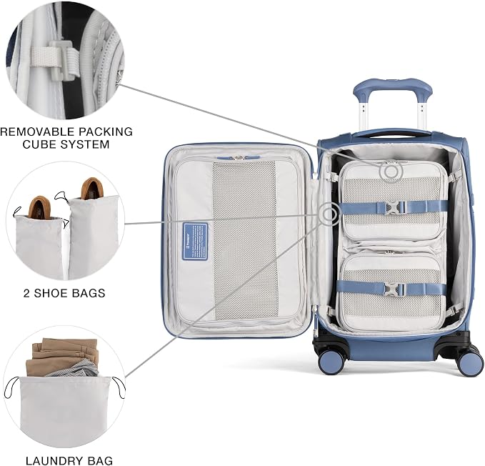 Travelpro VersaPack+ Lightweight Softside Expandable Carry on Luggage, 8 - Image 6