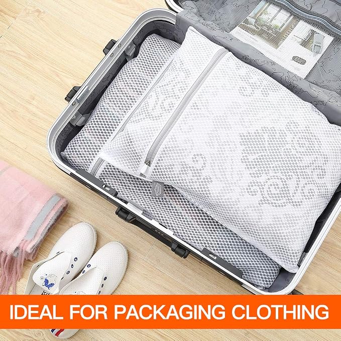 Kimmama Laundry Bag Mesh Wash Bags, Washing Machine Wash Bag, Net Washer Sack - Image 6