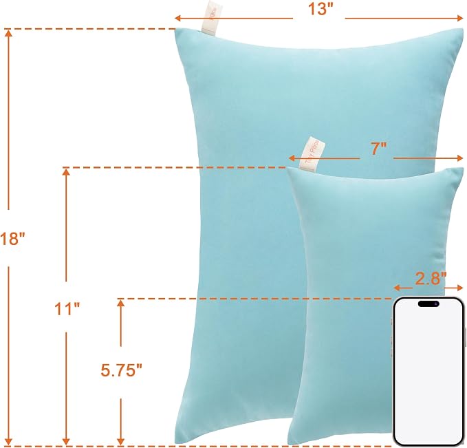 NTBAY Tiny Pillows, Down Alternative 7"x11" Microfiber Mini Pillow - Image 5