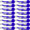 16 Pcs Cambuckle Tie Down Straps 1763lbs Break Strength Securing Straps 1'' x by Riakrum