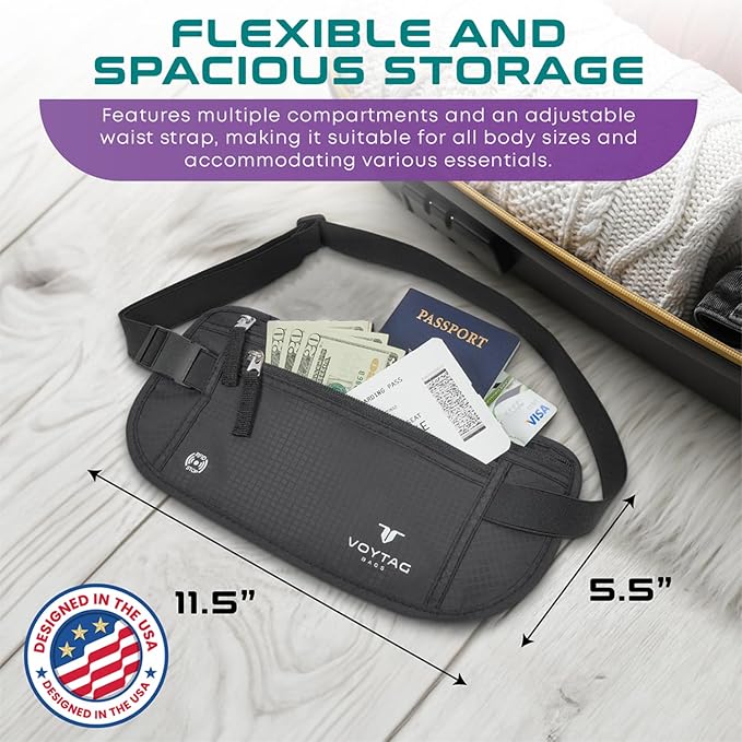 Travel Money Belt & Passport Holder - Image 3