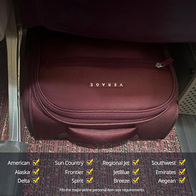 Verage Underseat Carry On Luggage - Image 3