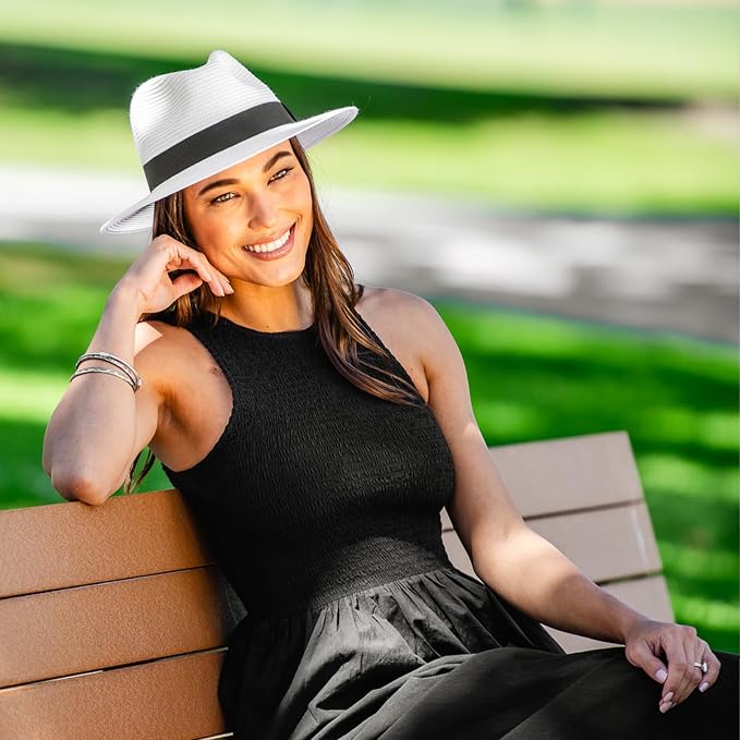 Wallaroo Hat Company Women’s Petite Palm Beach Fedora – UPF 50+ UV Protection - Image 2