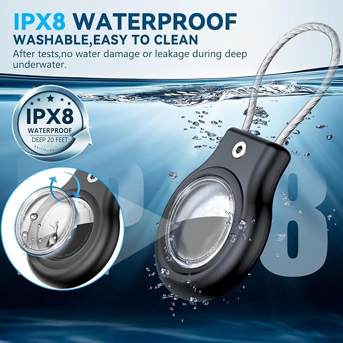 Waterproof Airtag Holder, 4 Pack Air tag Case - Image 2