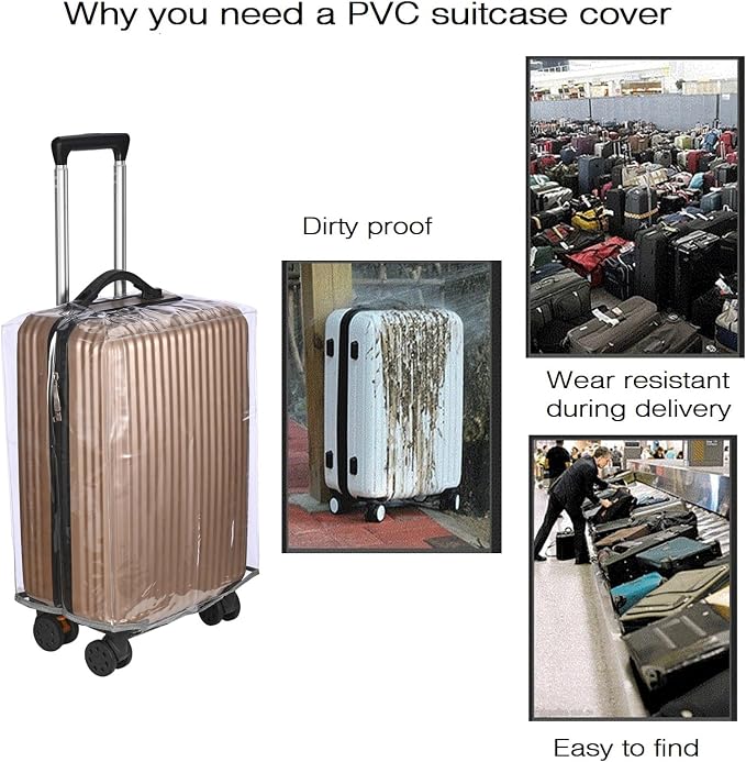 Clear PVC Suitcase Cover - Image 6