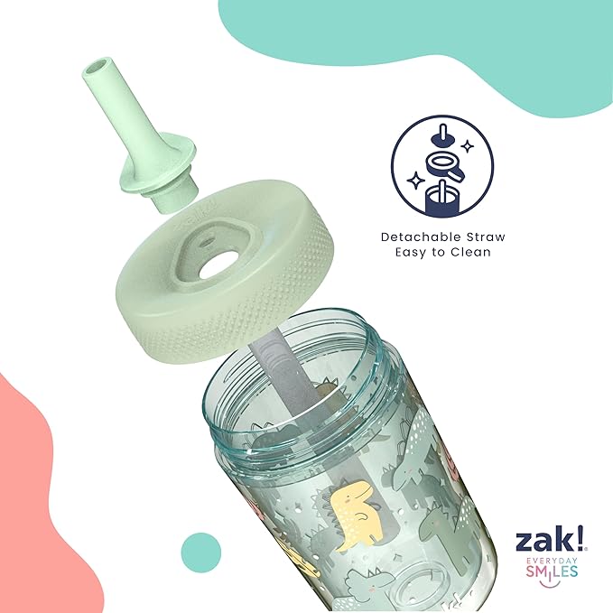 Zak Designs Peppa Pig Capri Toddler Tumblers For Travel or At Home, 9oz 2-Pack Double Wall Plastic Sippy Cups With Leak-Proof Design is Perfect For Kids (Peppa and Friends) - Image 6