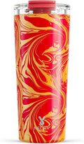 Meoky 24 oz Travel Coffee Mug with Leak-proof Lid, Stainless Steel Insulated Coffee Tumbler, Keeps Hot for 8 Hours or Cold for 24 Hours, Fits in Car Cup Holder (Lava Swirl) by MEOKY