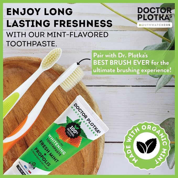MOUTHWATCHERS Whitening Fluoride Free Naturally Sourced Toothpaste, 2 Tubes - Image 8