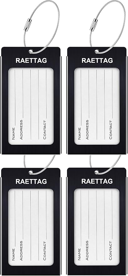 Luggage Tags Metal Suitcase Tags Travel Bag ID Identifier Luggage Tag by WeBravery