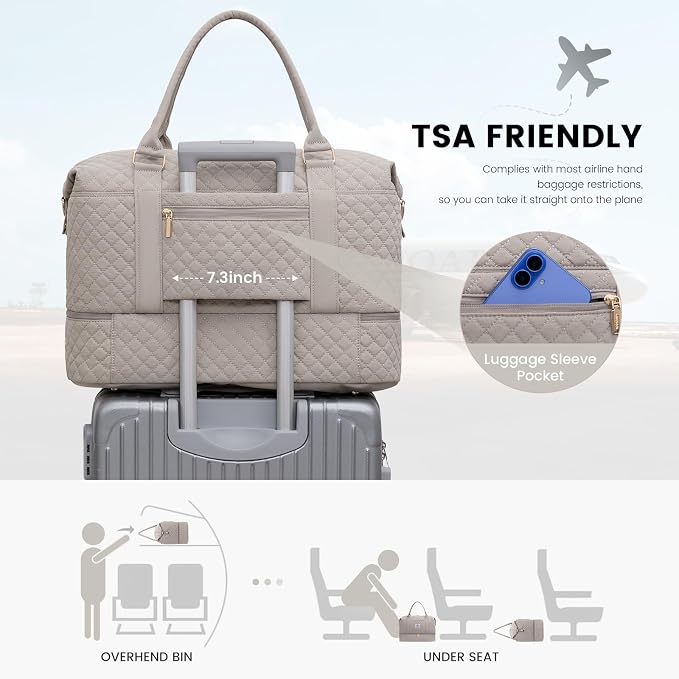 LOVEVOOK Travel Duffle Bag, Weekender Bags - Image 4