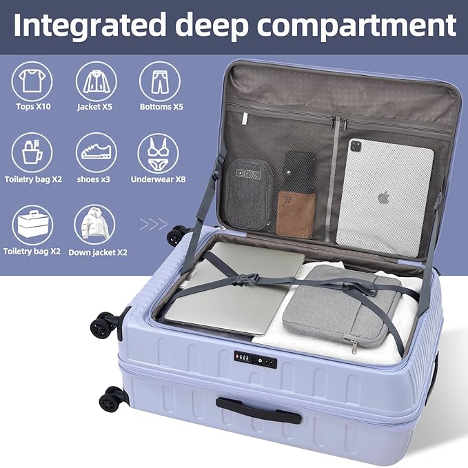 2 Pieces 20/29 Luggage Sets, 20 Inch Cabin Luggage - Image 5