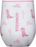 Corkcicle Classic Stemless Wine Tumbler - Keeps Drinks Cold for 6 Hours - Triple-Insulated Stainless Steel - Non-Slip Bottom - Summer Drinkware Gift - Keeps Drinks Ice Cold - 12 oz - Cowgirl by Corkcicle