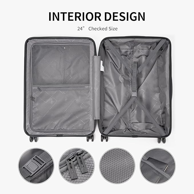 LEVEL8 Grace Luggage Sets Hardshell Suitcase - Image 4