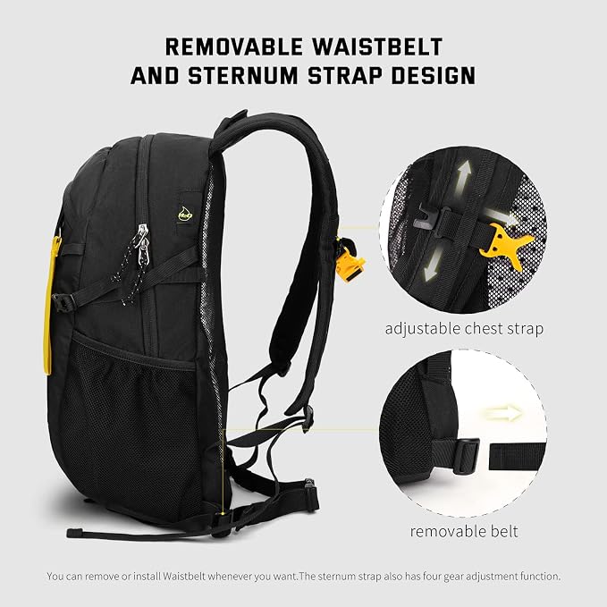 SKYSPER Small Hiking Backpack, 20L Lightweight Travel Backpacks Hiking Daypack - Image 3