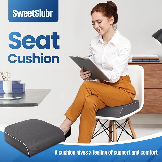 Seat Cushion for Tailbone Pain Relief, Office Chair Cushion, Memory Foam Large - Image 7