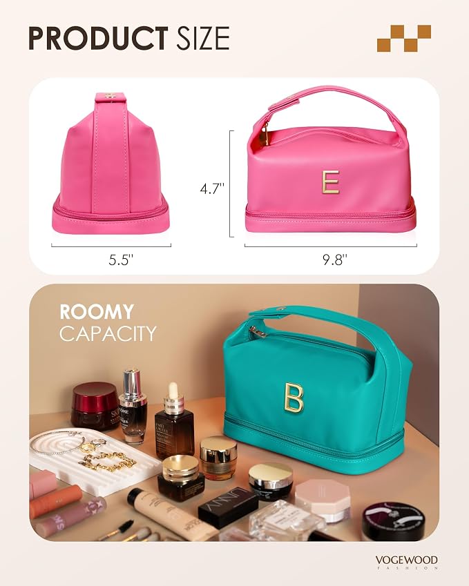 Birthday Gifts for Women 30s, Personalized Makeup Bag - Image 7