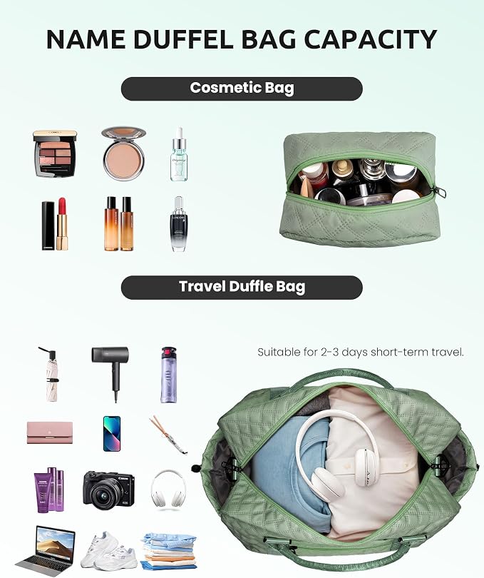 Personalized Travel Gifts for Women-Initial Travel Bag - Image 6