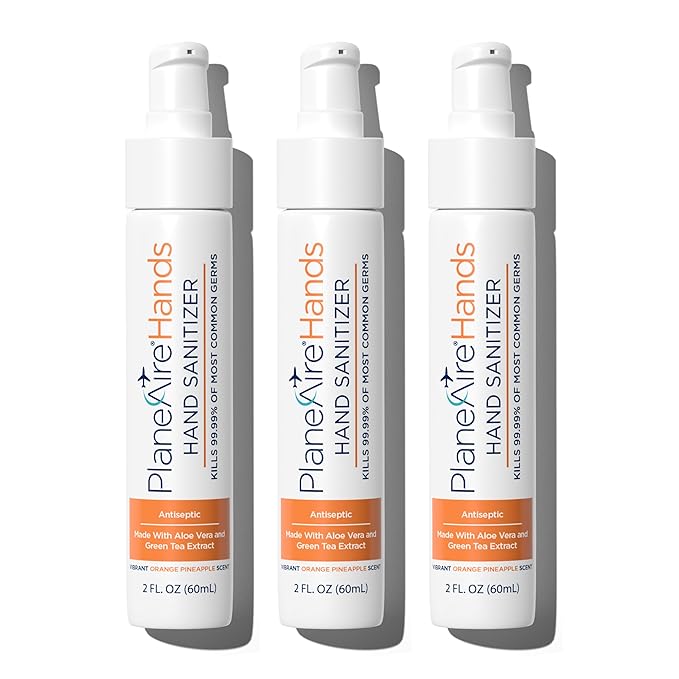 Orange Pineapple Gel Hand Sanitizer | Soothing, Moisturizing, Hydrating | by PlaneAire