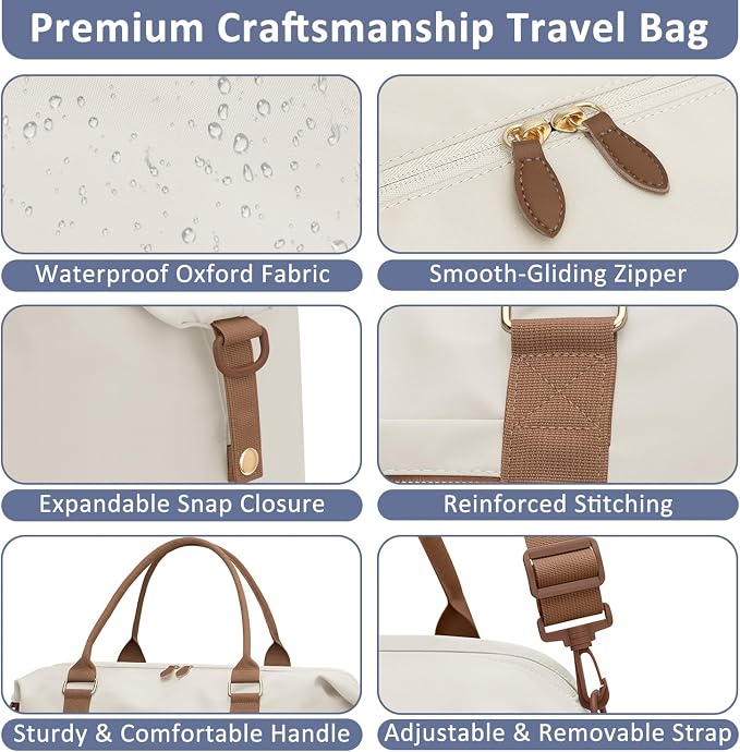 Travel Duffle Bag for Women, Weekender Bags, Hospital Bag for Labor Delivery - Image 5