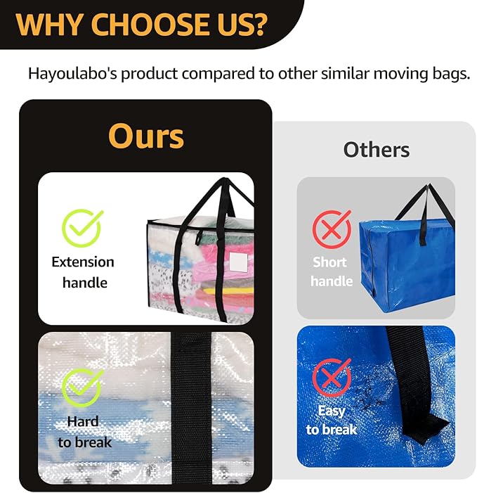 Moving Bags Heavy Duty Extra Large, Alternative - Image 3