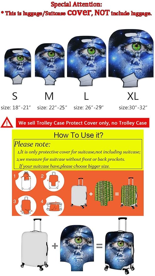 Cherry Blossom Luggage Cover Spandex Cover - Image 4