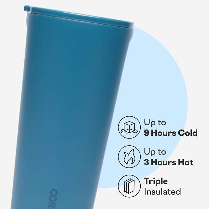 Corkcicle Classic Tumbler - Keeps Drinks Cold for 9 Hours & Hot for 3 - Triple-Insulated Stainless Steel - Holiday Tumbler Gift - 24 oz - North Shore - Image 3