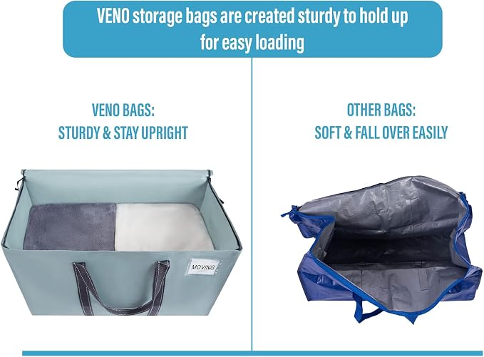VENO 8 Pack Moving Bags, Heavy Duty, Moving Boxes Alternative, Packing Storage - Image 4