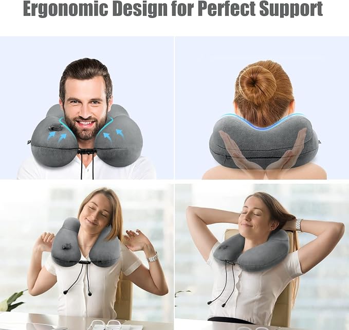 urophylla Inflatable Travel Neck Pillow - Image 2