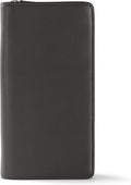 Leatherology Black Onyx Travel Zip Organizer Wallet, Passport Holder, RFID by Leatherology