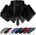 Compact Inverted Travel Umbrella, Automatic Open Close, 9-Rib 46 Inch Windproof by ZDSSM