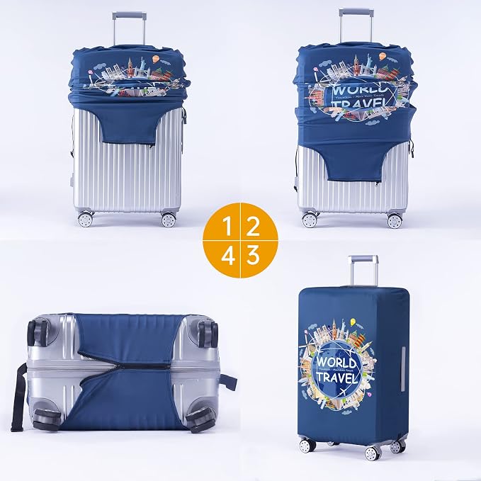 TRAVELKIN Luggage Covers For Suitcase Tsa Approved, Suitcase Cover Protector - Image 7