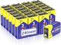 9V 6F22 Batteries High-Power Batteries Long Battery Life 9 Volt Carbon by Pkcell