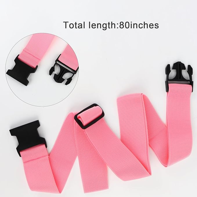 2Pcs Luggage Straps for Suitcase Travel Accessories TSA Approved, 80In Long - Image 3