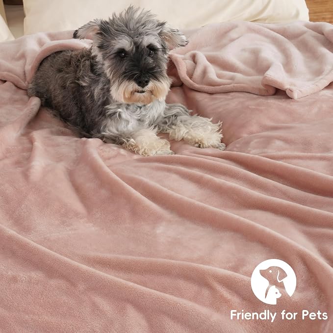 PHF Ultra Soft Fleece Blanket Queen Size, No Shed No Pilling Luxury Plush Cozy - Image 5