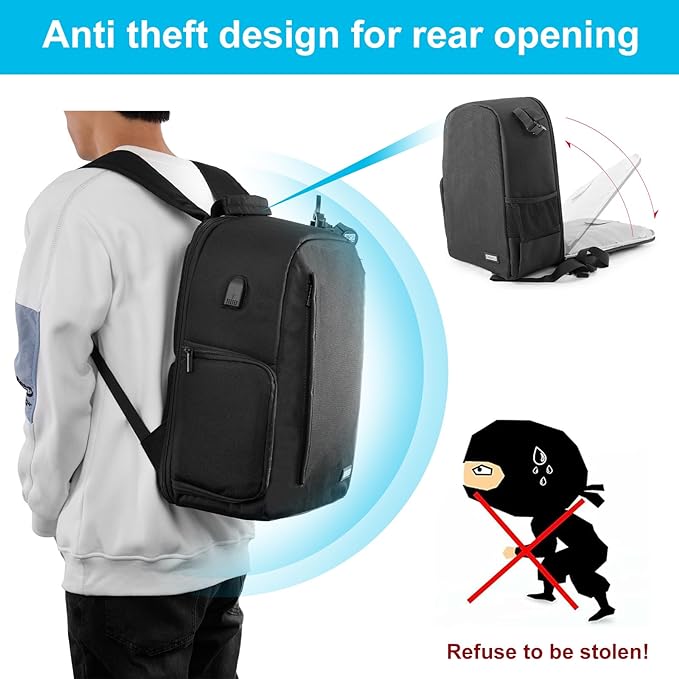 CADeN Camera Backpack Bag for DSLR/SLR Mirrorless Camera Waterproof - Image 2