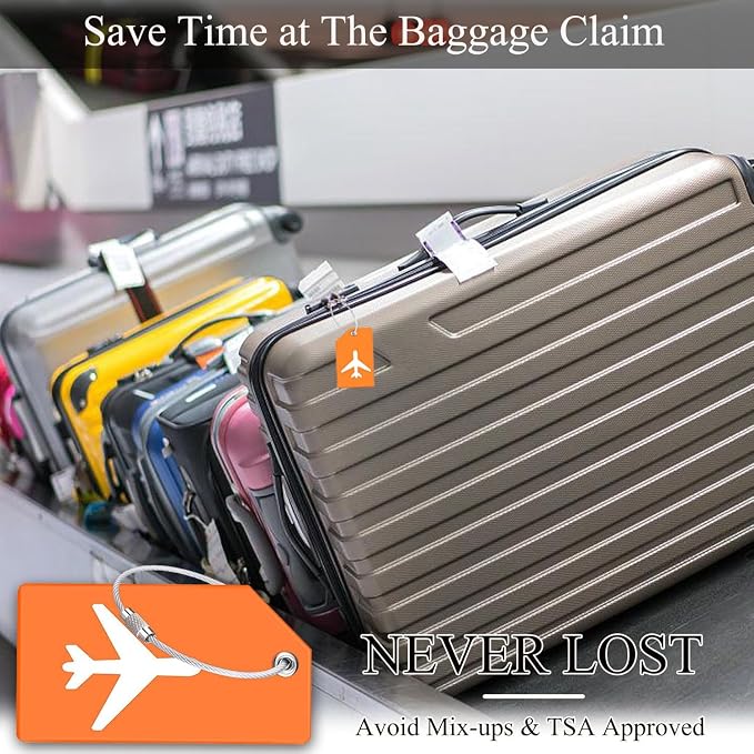 10 Pack Silicone Luggage Tag for Suitcases - Image 4