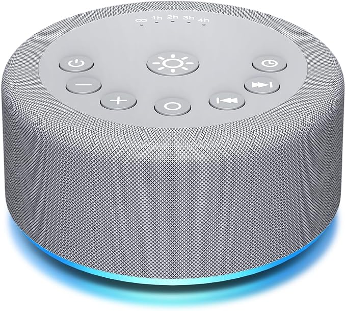 Sound Machine Night Light White Noise Machine 30 Non Looping Sounds 12 Lights 5 by Hushingwhitenoisemachine