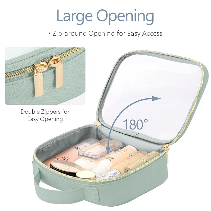PACKISM TSA Approved Toiletry Bag, 2 Pack Clear Makeup Bags - Image 3