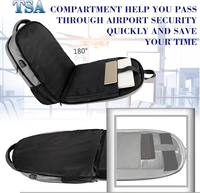 17 Inch Laptop Backpack, MATEIN TSA Large Backpack - Image 7