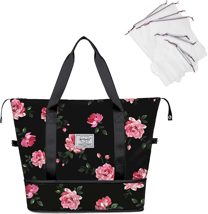 NPBAG Women Travel Duffel, Gym Workout Overnight Bag, Mommy Hospital Bag by NPBAG