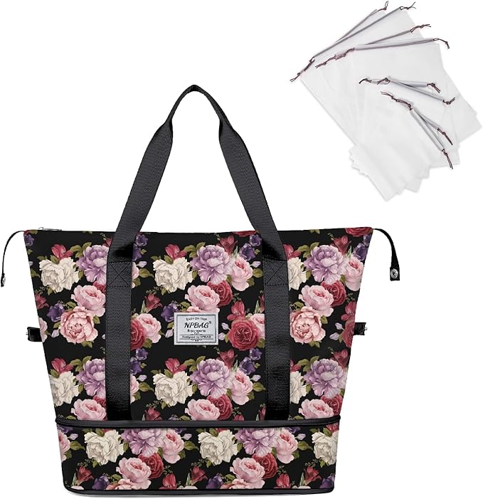 NPBAG Women Travel Duffel, Gym Workout Overnight Bag, Mommy Hospital Bag by NPBAG
