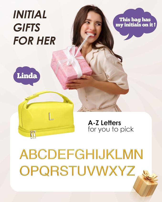 Gifts for Women, Monogrammed Makeup Bag - Image 7