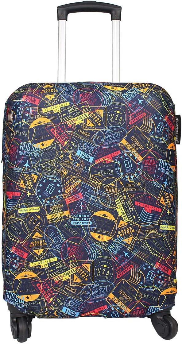 Explore Land Travel Luggage Cover Suitcase Protector Fits 27-30 Inch Case by ExploreLand
