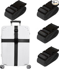 Luggage Straps for Suitcases TSA Approved Travel Belt 8 Pack by Chelmon by Chelmon