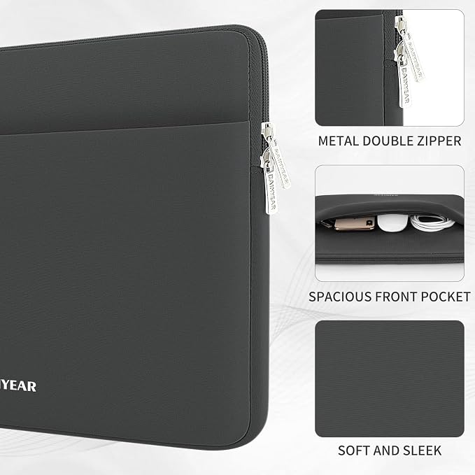 RAINYEAR Laptop Sleeve Case 15.6 Inch, Protective Portable Case - Image 2