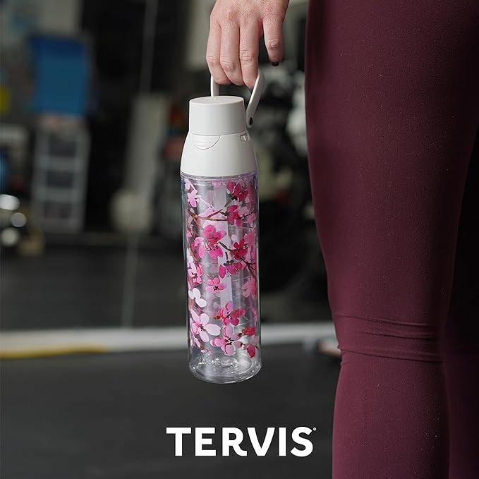 Tervis Venture Lite Sakura Japanese Cherry Blossom Made in USA Double Walled Insulated Tumbler Travel Cup Keeps Drinks Cold & Hot, 24oz Water Bottle, Classic - Image 7