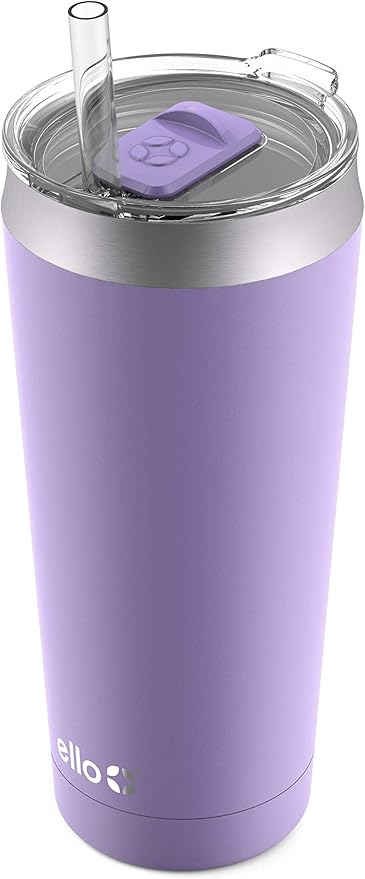 Ello Beacon Vacuum Insulated Stainless Steel Tumbler with Slider Lid and Optional Straw - Image 2