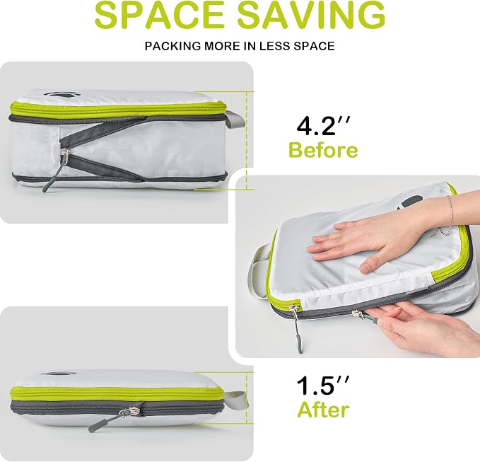 Cipway Compression Packing Cubes, Ultralight Luggage Organizer Bags, Travel - Image 3